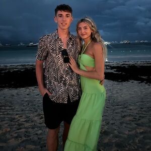 Green Halter Maxi Dress